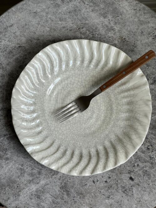 Dashi Plate L, Quartz Craquele 2