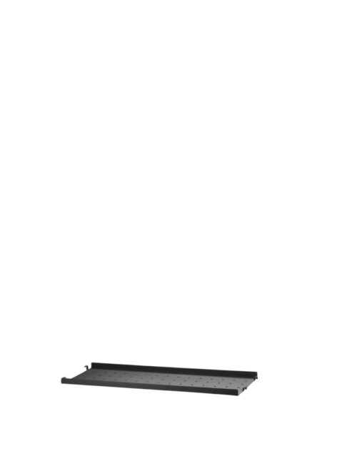 Metal shelf low edge, Black 2