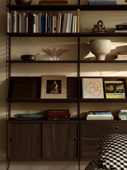 Cabinet with sliding door, Dark oak 2