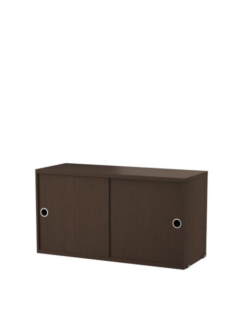 Cabinet with sliding door, Dark oak