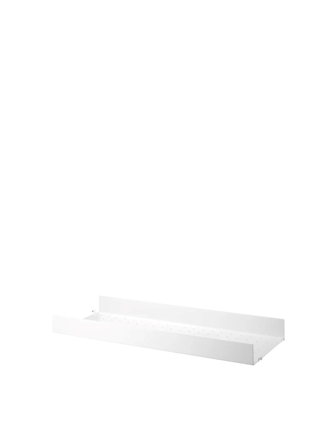 Metal shelf high edge, White 3 Metal shelf high edge, White 3
