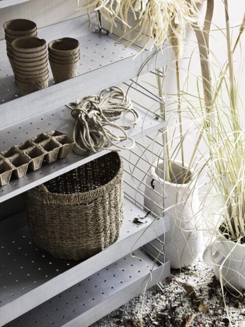 Metal shelf high edge, Galvanized 2