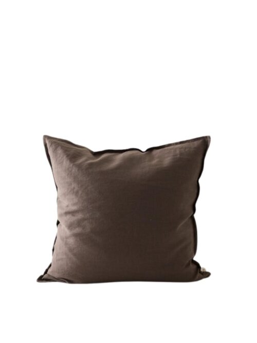 Putetrekk Linen, Taupe Brown, 50 x 50 cm