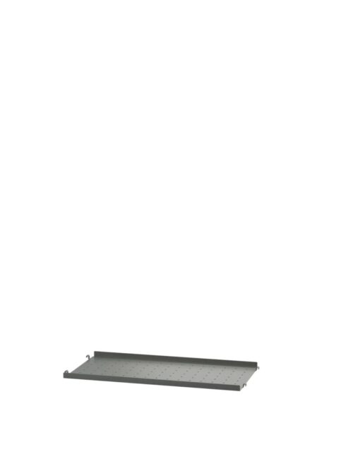 Metal shelf low edge, Dark grey