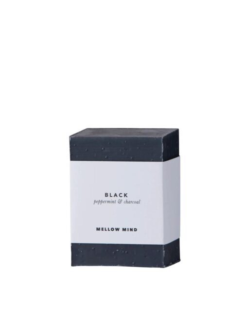 Black Charcoal Såpestykke, Peppermynte