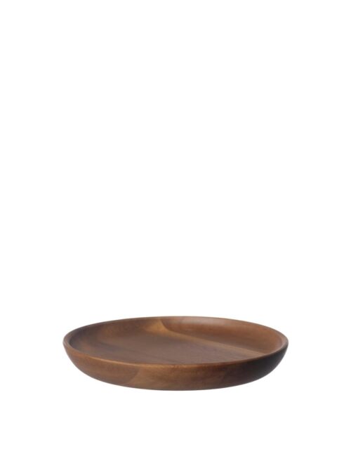 Brikke/underlag i akasietre, Ø 16,5 cm