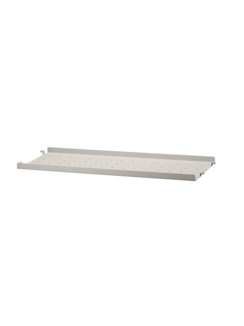 Metal shelf low edge, Beige