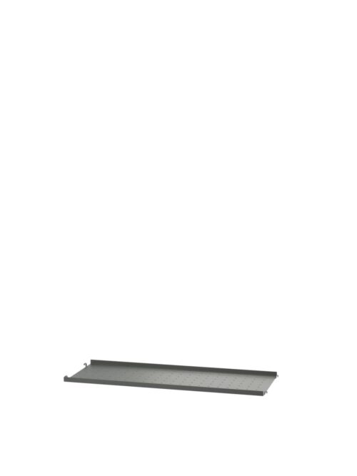Metal shelf low edge, Dark grey 2