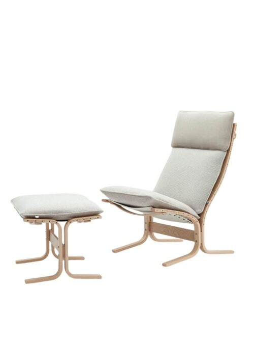 Siesta Trio Høy inkl. Fotskammel, Eik/ Beige