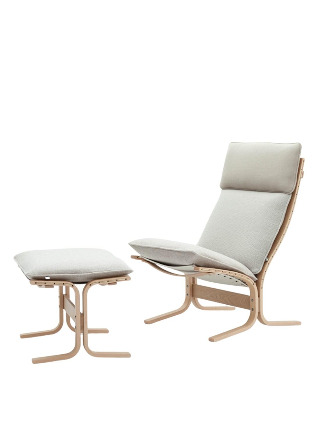 Siesta Trio Høy inkl. Fotskammel, Eik/ Beige Siesta Trio Høy inkl. Fotskammel, Eik/ Beige