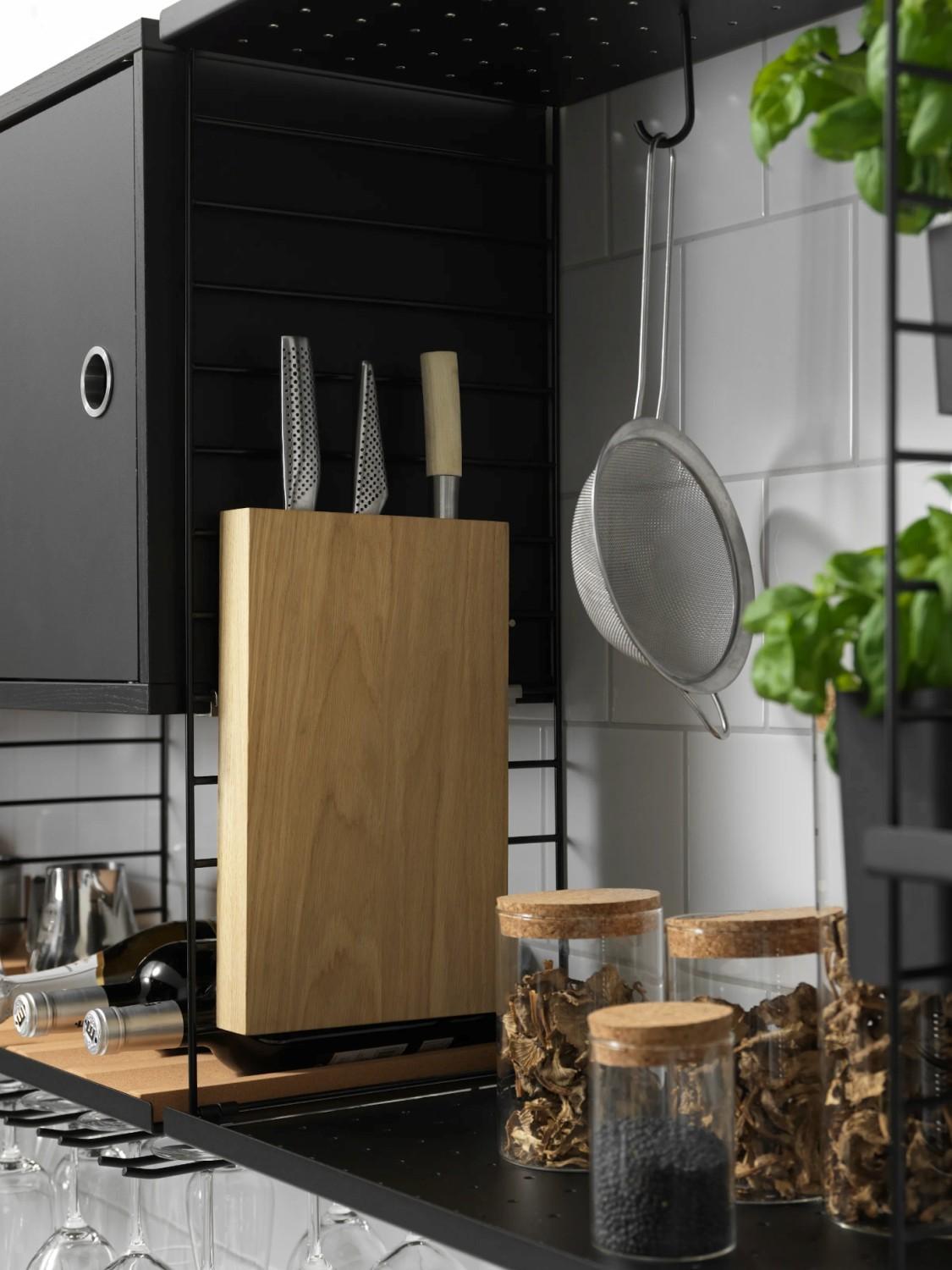 Cabinet with swing door, Dark oak 2 Cabinet with swing door, Dark oak 2