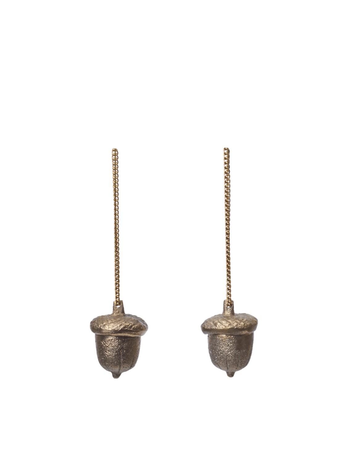 Acorn Ornaments, Brass, Sett av 2 Acorn Ornaments, Brass, Sett av 2