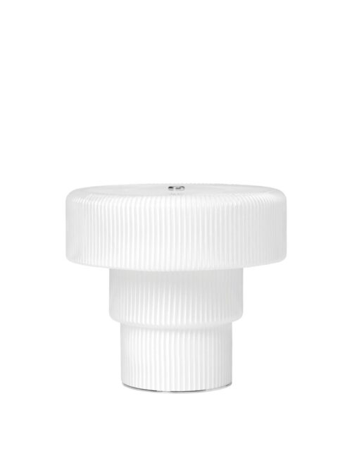 Ripple Portable lamp, Hvit, H 16,5 cm