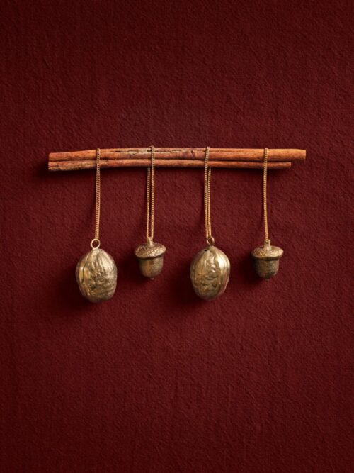 Acorn Ornaments,  Brass, Sett av 2 2